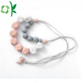 Toddler Silicone Teething Necklace Baby Necklace Beads