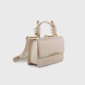 Women PU Leather Crossbody Bags With Metal Hardware