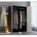 Plastic Stainless Steel Wardrobe Assembly Storage Rack