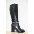 Trendy High Heels Leather Warm Women′s Long Boots