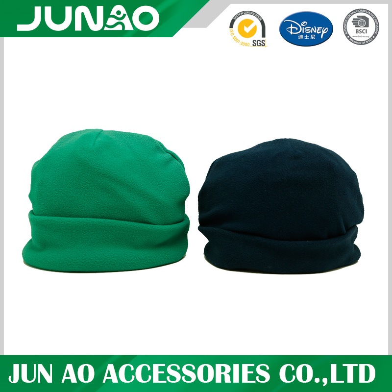 polar fleece solid hat 