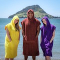 100% cotton hooded beach towel surf poncho robe