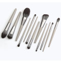 12 Pieces Professional Grey Cone Makeup Brush Set