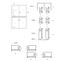 78mm surface treament wardrobe door Aluminium profiles