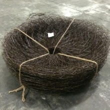 Cadena tejido cesta de guardia de raíz de árbol