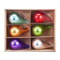 Teardrop Shaped Multicolor Christmas Glass Ball Ornament