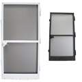 Fixed Aluminum frame insect screen mosquito net door