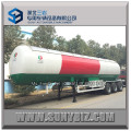 China 3 Eixos LPG / Gasolina Líquida Gas Transport LPG Tank Trailer