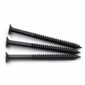 Black-plated cross countersunk carbon steel drywall screw