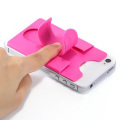 Touch U Shape Silicone Phone Stand Holder with Card Slot