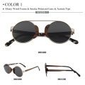 Round Wood Sunglasses Vintage Wooden Sunglasses