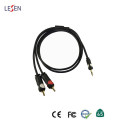 3.5mm Stereo Plug to 2RCA Plug Aux Cable