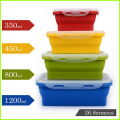 BPA Free Silicone Folding Bento Lunch Box