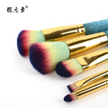 Color Head Metal Aluminum Tube Makeup Brush