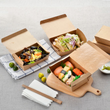 Biologisch abbaubare PLA-Beschichtung Kraft Lunch Food Paper Box