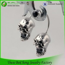 Stainless Steel Skull Hip Hop Earring For Men