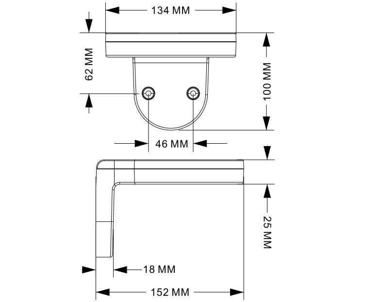 solar led wall light Product size