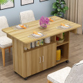 Новый стиль пространство сэкономить деревянный складной обеденный стол