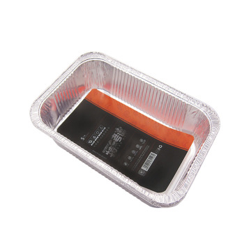 Silver disposable Aluminum Foil Lunch Box