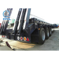 Heavy duty 3 axle low semi trailer