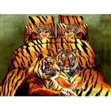 Tiger pattern prue microfiber printed fabric