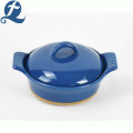 New arrivals solid color handle bakeware with lid