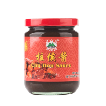 Dark columnar sauce is used for cooking chicken