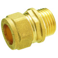 Forged Brass Straight Compression Male Coupler Fittings