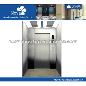 Hairline/etching/mirror stainless steel elevator for buliding, luxury