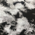 Discharge linen knit print fabric