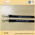 Customized logo sublimation lanyard with two clips