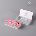 Custom made hardboard pink eyelash box packaging