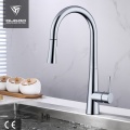 Long Neck High Arc Rotatable Kitchen Sink Faucet