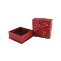 Fortunate Red Plastic Jewelry Box with Bowknot