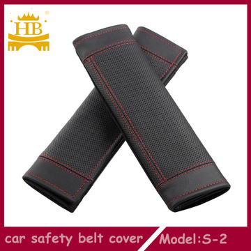 Cubierta de fibra de cuero coche del cinturón de seguridad