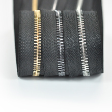 Vestes Zipper en laiton métal à longue chaîne éclair