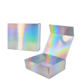 Hologram Paper Flat Gift Packaging Clothing Magnetic Box