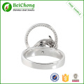 Manufactory preço diamante duplo C dedo anéis de jóias