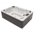 Halbground Hot Tub 9 Personen Whirlpool Spa Wanne mit LED -Ligh