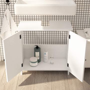 Gabinetes de almacenamiento de baño de estilo rústico