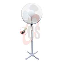 16" White Mesh Grill Stand Fan with Remote Control (USSF-825)