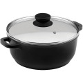 Home Basic Black Nativetick Coated Aluminium Saucepot Induction Bottom