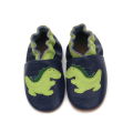 Belle chaussures en cuir doux pour bébé de dinosaure