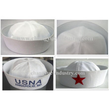 Impressão e bordado algodão mar barco cap sailor hat