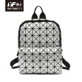 Geometric holographic laptop backpacks reflective bag