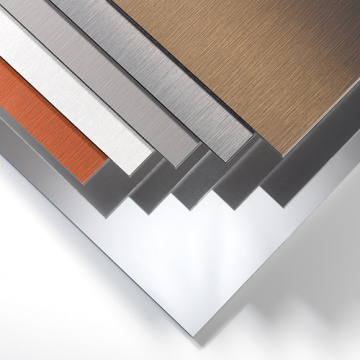 External Wall Cladding Brushed Aluminum Composite Panel