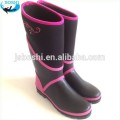 Botas de chuva de segurança na moda neoprene personalizadas com flor