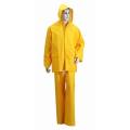 Yj-6001 impermeable PVC lluvia traje amarillo impermeables lluvia chaquetas para hombres mujeres