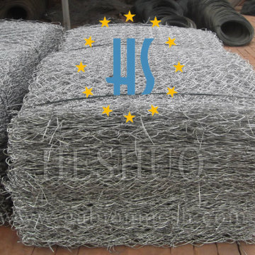 Caja de Gabion de recubrimiento de zinc pesado de 100 * 120mesh