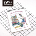 Small town life style A4 vertical spiral notebook